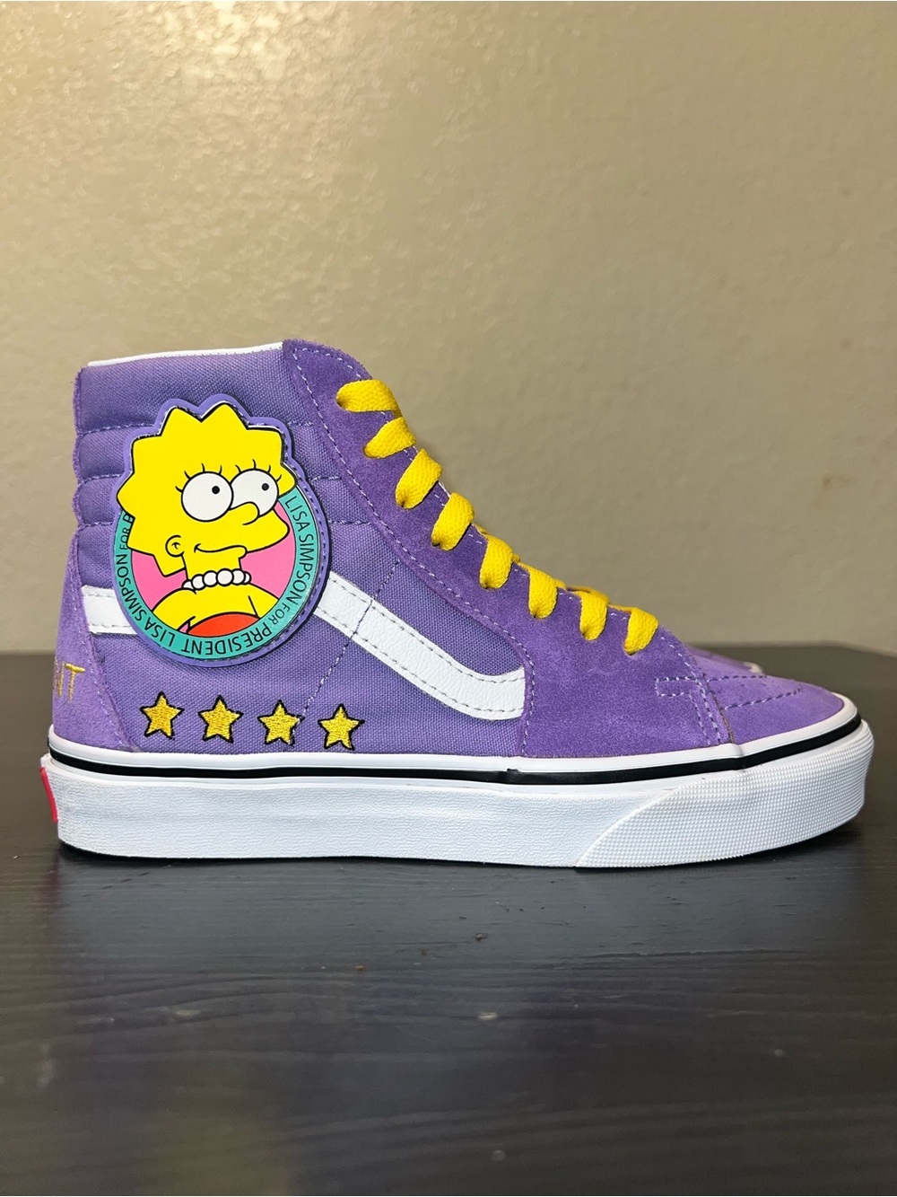 The Simpsons x Vans Sk8-Hi 'Lisa 4 Prez' Size 5.5